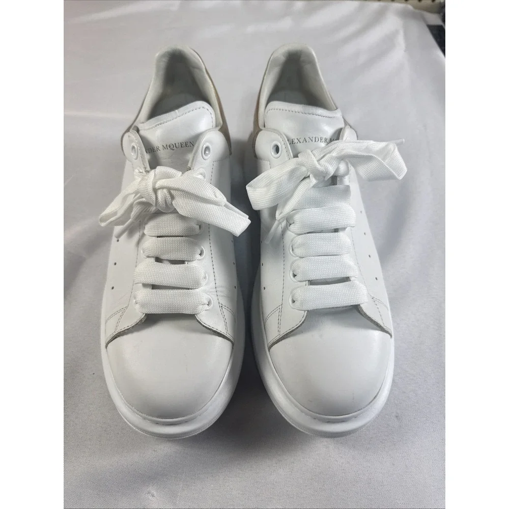 Alexander McQueen Sneaker White And Gold EU Size 44 US 10.5/11 New Shoe Laces